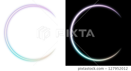 Iridescent ring effect (transparent and black background) Iridescent ring effect (transparent and black background) 127952012