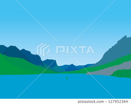 Glacier National Park, St. Mary Lake, USA 127952364