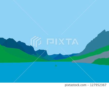 Glacier National Park, St. Mary Lake, USA 127952367
