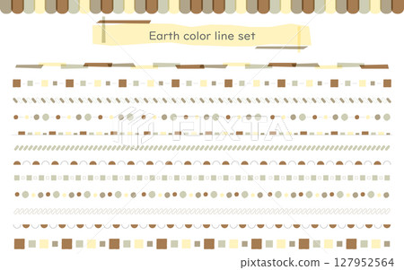 Earth color line set 02 127952564