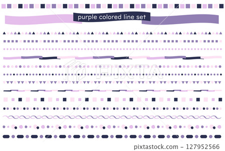 Purple line set Purple line set 127952566