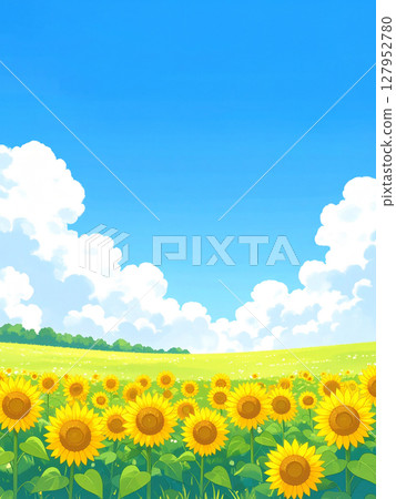 Sunflower and blue sky 127952780