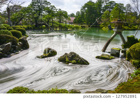 兼六園的花筏 兼六園的花筏 127952891
