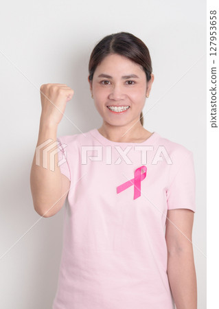 Pink October Breast Cancer Awareness month concept, woman with pink Ribbon for May Women Health, August World Breastfeeding week, Nursing Mothers, Pregnancy and Infant Loss Remembrance, Stillbirth Pink October Breast Cancer Awareness month concept, woman with pink Ribbon for May Women Health, August World Breastfeeding week, Nursing Mothers, Pregnancy and Infant Loss Remembrance, Stillbirth 127953658