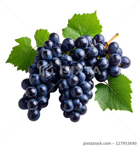 bunch of black grapes 127953690