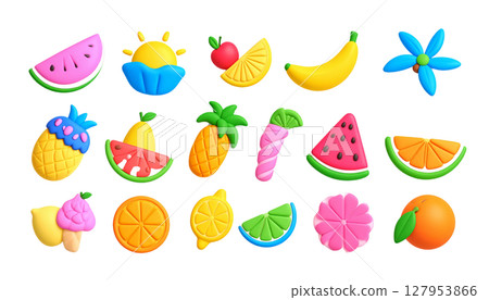 Illustration of healthy organic fresh fruits and vegetables Illustration of healthy organic fresh fruits and vegetables 127953866