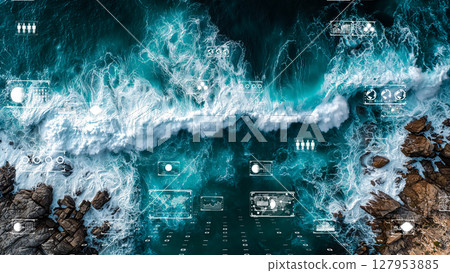 Futuristic marine technology scene 127953885