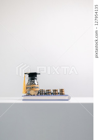 Business concept growth involves strategic financial management money loan investment bank real estate economic development encourage save buy home car education income stack investment economy return 127954135