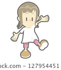 伸出雙手的女孩 127954451