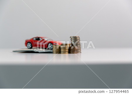 Business concept growth involves strategic financial management money loan investment bank real estate economic development encourage save buy home car education income stack investment economy return 127954465