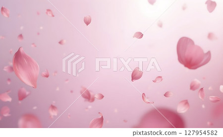 Floating Pink Petal Abstract Background Design Floating Pink Petal Abstract Background Design 127954582