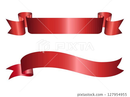 Set of decorative red ribbon banners isolated on white. Vector red ribbons. Ribbon banner set. Red ribbons, Vector. Blank retro flag, tape for text, price tag, sale label. For the award, graduate Set of decorative red ribbon banners isolated on white. Vector red ribbons. Ribbon banner set. Red ribbons, Vector. Blank retro flag, tape for text, price tag, sale label. For the award, graduate 127954955