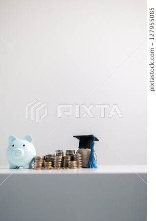 Business concept growth involves strategic financial management money loan investment bank real estate economic development encourage save buy home car education income stack investment economy return 127955085