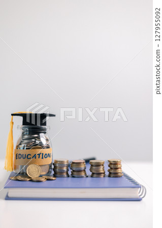 Business concept growth involves strategic financial management money loan investment bank real estate economic development encourage save buy home car education income stack investment economy return 127955092