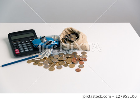 Business concept growth involves strategic financial management money loan investment bank real estate economic development encourage save buy home car education income stack investment economy return 127955106