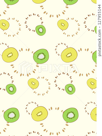 Kiwi seamless pattern 127955144