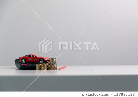 Business concept growth involves strategic financial management money loan investment bank real estate economic development encourage save buy home car education income stack investment economy return 127955188