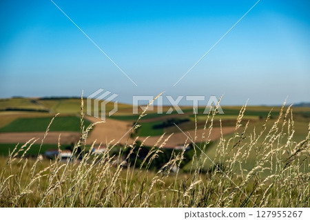 Cap Blanc-Nez, Escalles, Pas-de-Calais, Hauts-de-France, France, July 29th, 2025, A Beautiful and Cap Blanc-Nez, Escalles, Pas-de-Calais, Hauts-de-France, France, July 29th, 2025, A Beautiful and 127955267