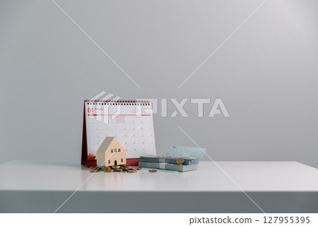 Business concept growth involves strategic financial management money loan investment bank real estate economic development encourage save buy home car education income stack investment economy return 127955395