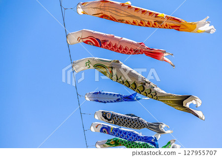 鯉魚stream在藍藍的天空中游泳 鯉魚stream在藍藍的天空中游泳 127955707