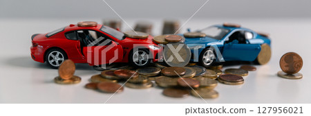 Business concept growth involves strategic financial management money loan investment bank real estate economic development encourage save buy home car education income stack investment economy return 127956021
