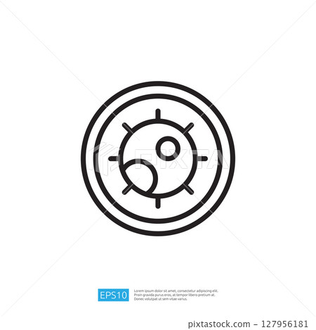 Clean and Disinfect Icon Representing Hygienic Practices for Health and Safety in Various Environments 127956181