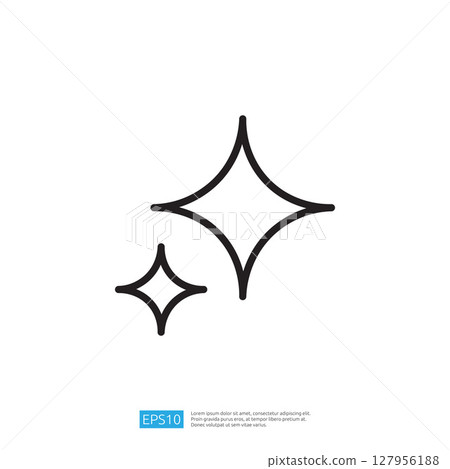 Minimalist Sparkling Clean And Disinfect Icon Representing Hygiene And Health Awareness Concept Minimalist Sparkling Clean And Disinfect Icon Representing Hygiene And Health Awareness Concept 127956188