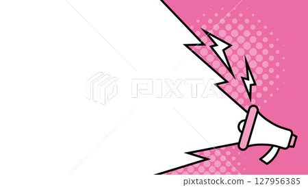 擴音器背景框架影響說話粉紅色 127956385