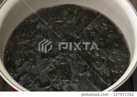 無糖紅紫蘇汁的製作過程 127957282