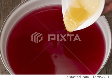 無糖紅紫蘇汁的製作過程 127957291