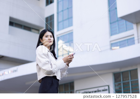 Future remote work combines technology smart phone connection online white digital business woman enable e-learning productivity while travel blend comfort modern devices serenity computer equipment Future remote work combines technology smart phone connection online white digital business woman enable e-learning productivity while travel blend comfort modern devices serenity computer equipment 127957528