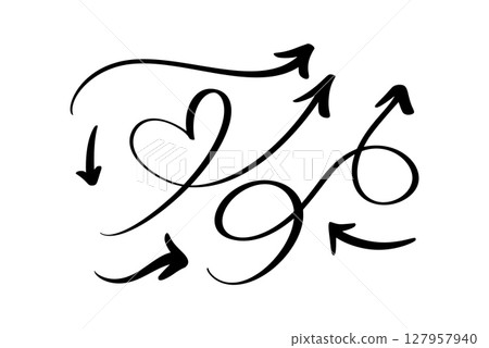 Set Curved Wavy for Bundle Simple Vector Illustration Arrow. Design Projects Set Curved Wavy for Bundle Simple Vector Illustration Arrow. Design Projects 127957940