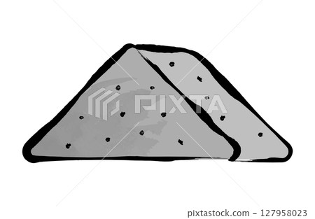 蒟蒻向量插畫手繪毛筆冬日火鍋 蒟蒻向量插畫手繪毛筆冬日火鍋 127958023