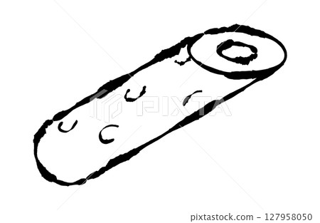 Chikuwa vector illustration hand-drawn brush winter hot pot 127958050
