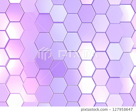 乾淨、現代的紫色六角形背景 — 用於醫療、美容和商業用途 127958647