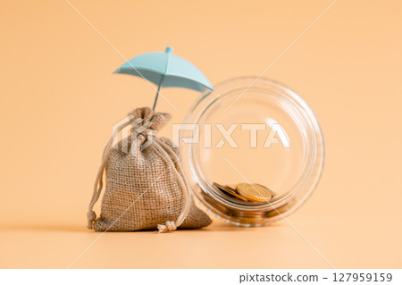 Insurance background money coin concept business protection finance sale financial investment buy automobile purchase loan deal agent rent rental premium assurance save banking tax return calculation 127959159