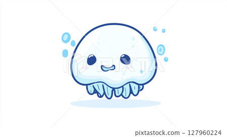 藍色幽靈插畫 127960224