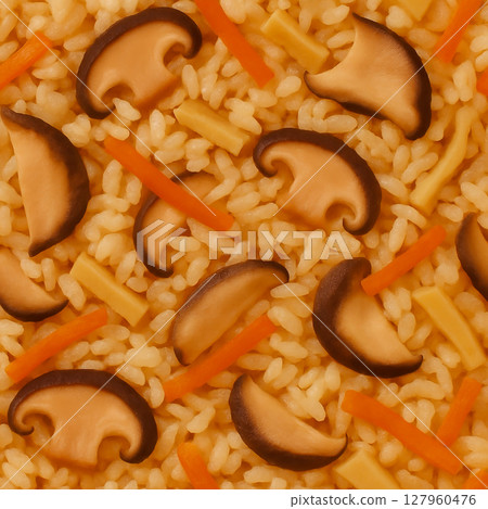 煮熟的米飯特寫背景素材 127960476