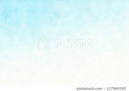 Watercolor gradient background (blue to white) Water drop pattern texture 127960595