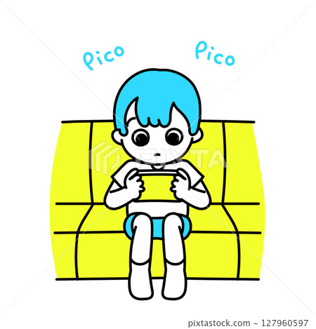 孩子在玩遊戲 孩子在玩遊戲 127960597