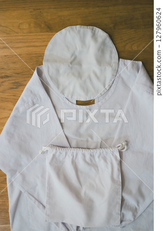 學校午餐圍裙套裝 127960624