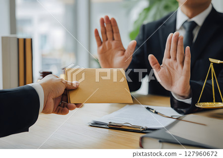 商人表示拒絕腐敗 127960672