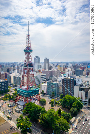 Sapporo TV Tower Urban Landscape Olympic Marathon 127960965