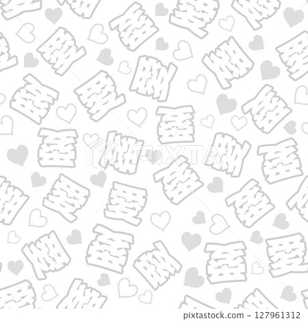 White love seamless pattern 127961312