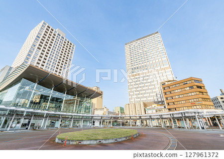 Streets around the west exit of JR Fukui Station, Fukui City, Fukui Prefecture Streets around the west exit of JR Fukui Station, Fukui City, Fukui Prefecture 127961372