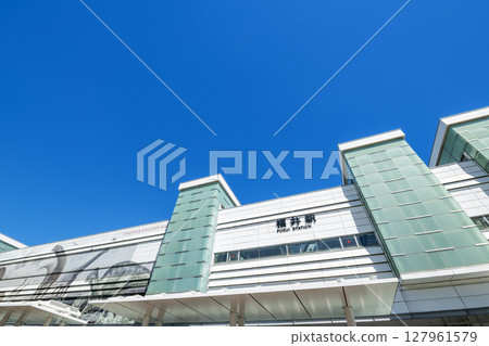 福井縣福井市晴天的JR福井站(西口) 福井縣福井市晴天的JR福井站(西口) 127961579