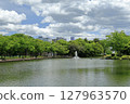 Scenery of the pond in Tsukuba Central Park 127963570
