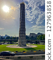 A monument in the Square of Heroes in Tbilisi. Heroes Square. Heroes monument. High quality photo 127963858