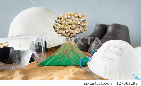 火山爆發、火山灰對策、噴發訊息、火山灰降預報 127965192