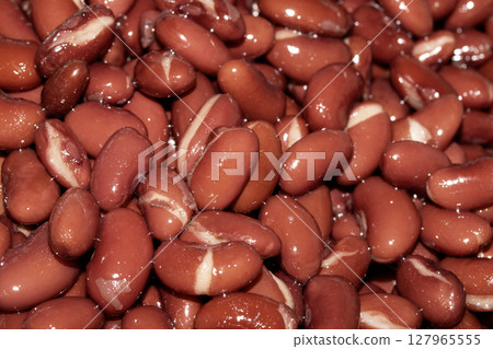 Close up of red Kidney Beans that have been soaked before being cooked Close up of red Kidney Beans that have been soaked before being cooked 127965555